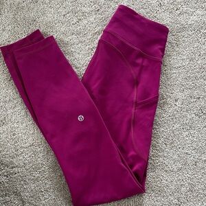 Lululemon Align High Rise Magenta Leggings 23”